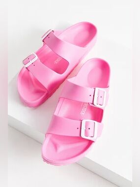 Birkenstock Arizona Essentials Sandals EVA Women 8 Candy Pink